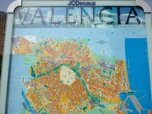 Val&egrave;ncia Map.
